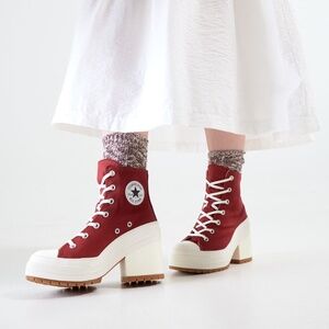Red De Luxe Heel Converse size 7(Women)